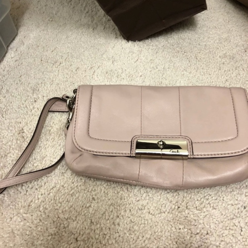 Pink Vintage Coach Wristlet